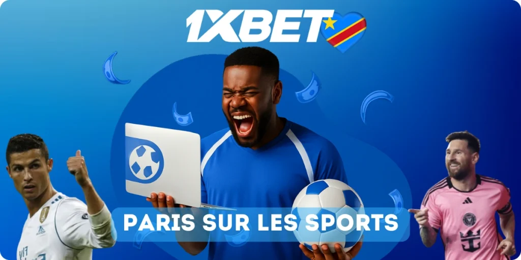 1xBet Paris sportifs en RD Congo