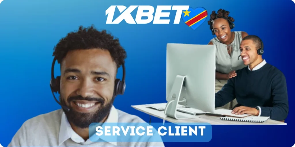 Service client Casino 1xBet Congo