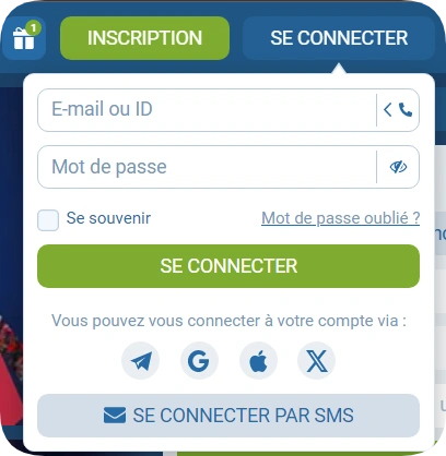 connectez vous à 1xBet Congo