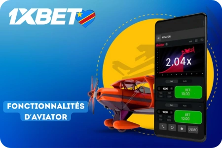Fonctionnalités 1xBet Aviator