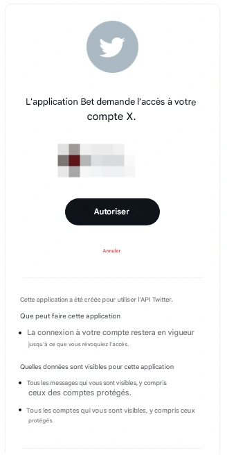 Vérification d'accès 1xbet via les réseaux sociaux