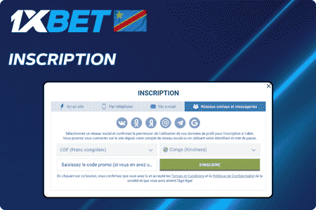 1xBet Inscription